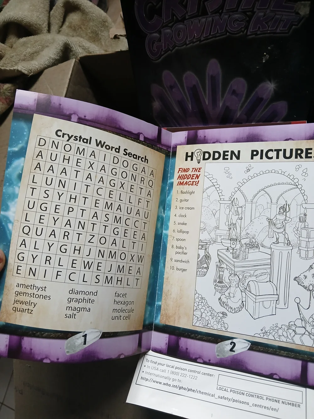 Discover with Dr. Cool Crystal Growing Kit designed for creating purple crystals